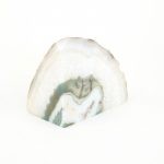 Green and White Agate Geode