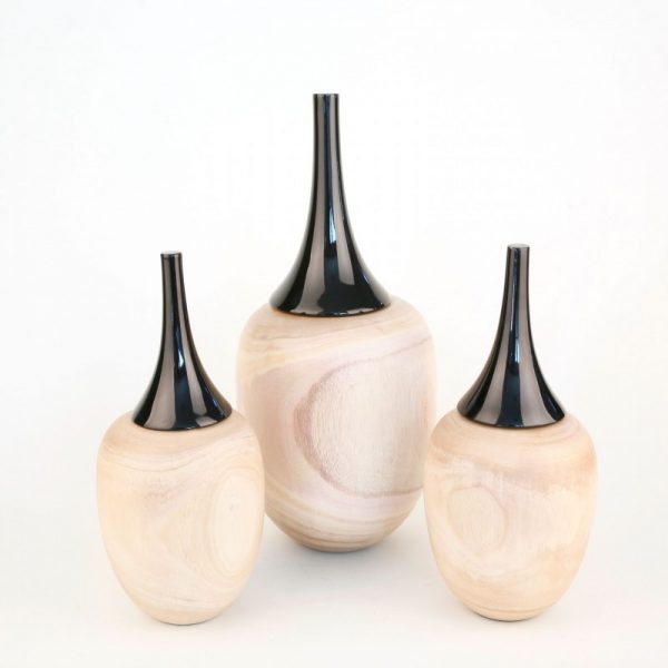 Wood Jars (3)