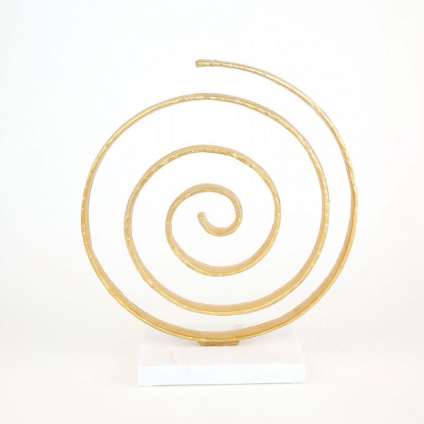 Gold Spiral Sculpture