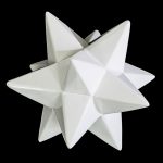 White Ceramic Geometric Star