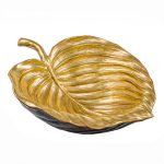 Large Gold Leaf Resin Bowl