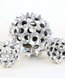 Decorative Silver Spheres (3)