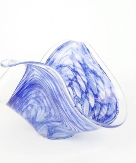 Handblown Cobalt Blue Glass Bowl